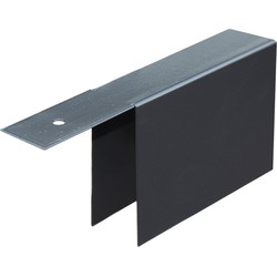 U-profiel zwart 100 mm Tuindeco