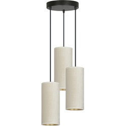 retro hanglamp Rizzo Zwart 3-lichts  - Øcm