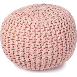 Bundy poef roze Ø40cm H32cm