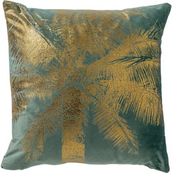 Dutch Decor LEVAN - Sierkussen 45x45 cm - gouden opdruk - Sagebrush Green - groen - Dutch Decor