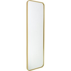 Fragix Boston passpiegel rechthoekig - Goud - Metaal - 130x40cm - Industrieel