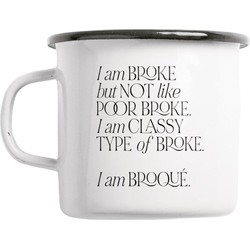 Typealive Emaille mok Broke 300ml