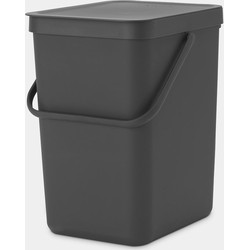 Sort & Go afvalemmer, 25 liter - Grey