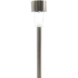 5 stuks - LED solar tuinverlichting roestvrijstaal