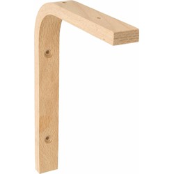 AMIG Plankdrager/planksteun van hout - lichtbruin - H200 x B150 mm - Plankdragers