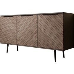 Meubella Dressoir Pedro - Donker eiken - Zwart eiken - 150 cm