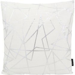Sierkussen Azra Silver / White | 45 x 45 cm | Katoen