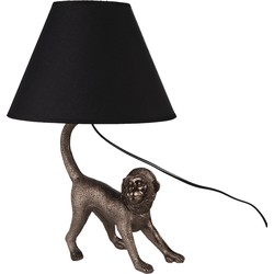 Clayre & Eef Tafellamp Aap 29x27x43 cm  Bruin Polyresin Bureaulamp