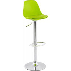 PRINCES verstelbare kruk 42x39x104 cm Groen