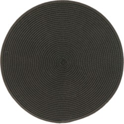 Placemat Daisy 38 cm dia black - Unique Living