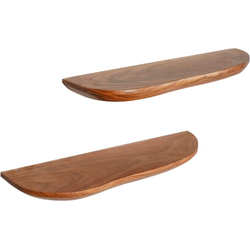 Starfurn Wandplank Live edge |  60 cm | Set van 2