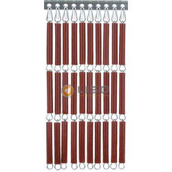 Vliegengordijn Bordeaux rood recht - kant en klaar 92 x 209