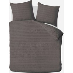 Dekbedovertrekset Lanotte® - 140x200/220 + 1*60x70 - Amalfi Collectie - Seer Sucker Grey