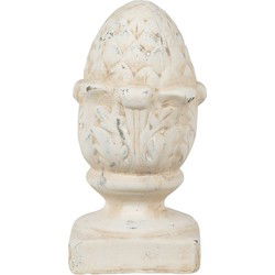 Clayre & Eef Beeld Dennenappel Beige Steen