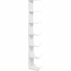 Beliani ESTON - Boekenkast-Wit-Vezelplaat