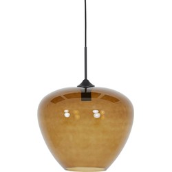 Light&living Hanglamp Ø40x34 cm MAYSON glas bruin-zwart