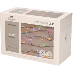 1x LED kerstverlichting 180 lampjes gekleurd buiten/binnen - Kerstverlichting kerstboom