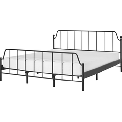 MAURESSAC - Tweepersoonsbed - Zwart - 180 x 200 cm - Metaal