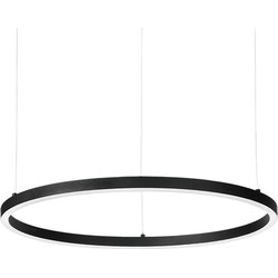 Ideal Lux - Oracle slim - Hanglamp - Aluminium - LED - Zwart