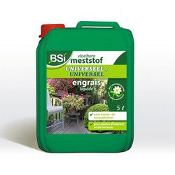 BSI - Universele meststof - Voor binnen- en buitenplanten - Met sporenelementen - Gezondheid en bloei - 5L - UAB