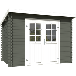 Blokhut Nadia 275x175 Green Grey-Wit