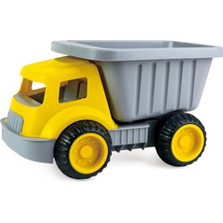 Hape Hape Load & Tote Dump Truck, yellow-grey