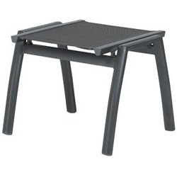 Saphir voetenbank - carbon black - antraciet
