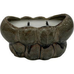 PTMD Bloempot Jodie - 23x13x13 cm - Keramiek - Groen