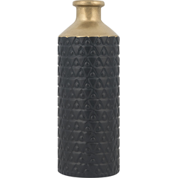 ARSIN - Decoratieve vaas - Zwart - Keramiek