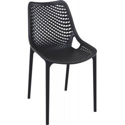 Moderne stoel BLOW 50x60x82 cm Zwart