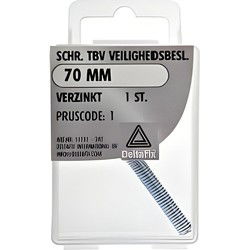 Schroef veiligheidsbesl 70mm verz