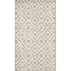 Safavieh Diamond Trellis Indoor Woven Area Rug, Amsterdam Collection, AMS105, in Ivory & Mauve, 91 X 152 cm