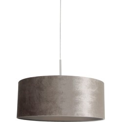 Steinhauer E27 Hanglamp met ronde zilveren kap