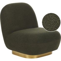 Beliani LOVIISA - Fauteuil-Groen-Bouclé