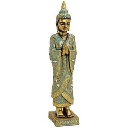Gouden boeddha beeld staand 55 cm - Beeldjes