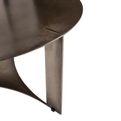 PTMD Salontafel Ferrum - 80x80x36 cm - Metaal - Grijs