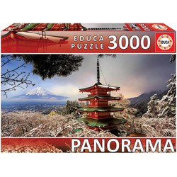 Educa Educa Mount Fuji and Chureito Pagoda, Japan 'Panorama' (3000)