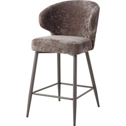 PTMD Ares Grey bar chair aphrodite 7 mocco clay leg