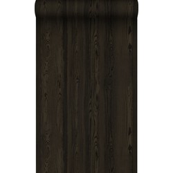 Origin Wallcoverings behang hout motief zwart - 53 cm x 10,05 m - 347526