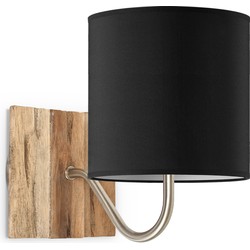 wandlamp drift bling Ø 16 cm - zwart