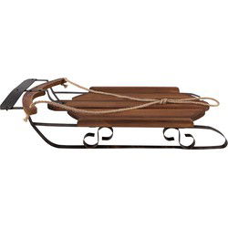 Clayre & Eef Decoratie Slee Bruin Hout