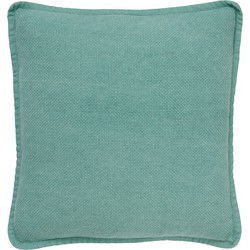 Dutch Decor BOWIE - Kussenhoes 45x45 cm - van gewassen katoen - Jadeite - lichtgroen - Dutch Decor
