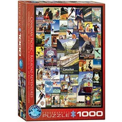 Eurographics Eurographics puzzel Railroad Adventures - 1000 stukjes
