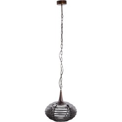 PTMD Hanglamp Norris - 40x40x39 cm - Metaal - Koper
