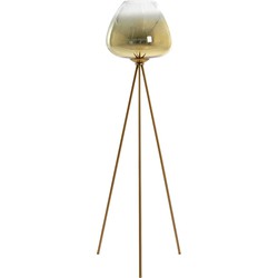 Light&living Vloerlamp driepoot Ø42x146 cm MAYSON glas goud-helder+goud