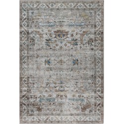 Vercai Rugs Vintage Collectie - Hoogpolig Vloerkleed - Machine Wasbaar - Chenille/ Polyester - Ivoor - 200x290 cm