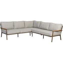 Exotan Orlando Loungeset Tuin - Aluminium - Champagne - 233x89x75