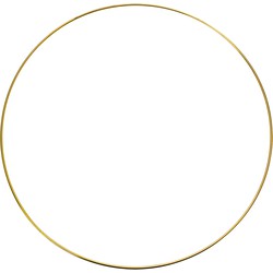 Clayre & Eef Decoratie Ring Ø 40 cm Goudkleurig Metaal