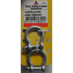 Harpsluiting 6mm 2st