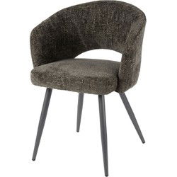 Eetkamerstoel Bruin - 58x56x81cm - Salon Tissee - Set van 2